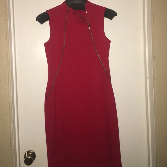 Calvin Klein Lady Red Dress