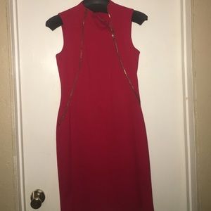 Calvin Klein Lady Red Dress