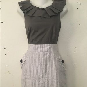 Gray Dress Barn Dress with Pockets
