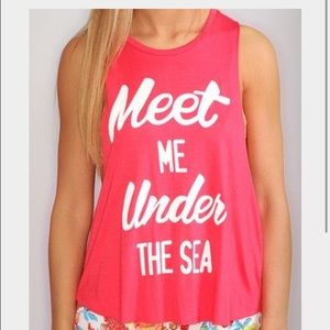 Meet Me Under The Sea Muscle Tank
