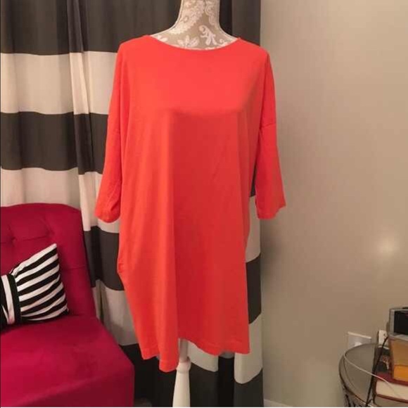 Coral gap dress