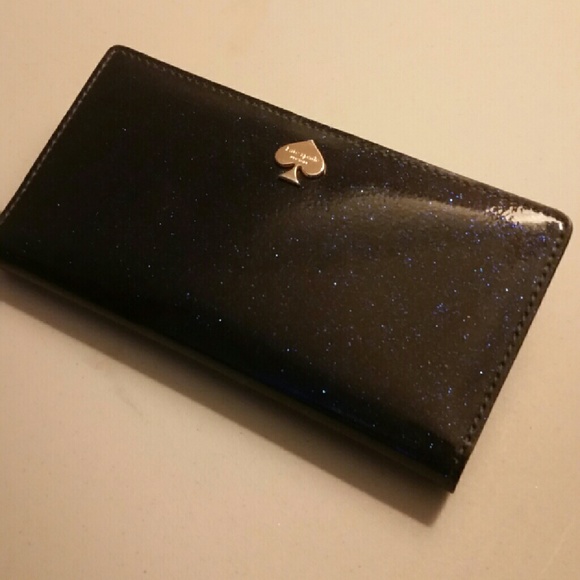 Kate Spade New York Glitter Bug Wallet Blue