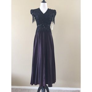 Final Price Drop Vintage beaded long gown.