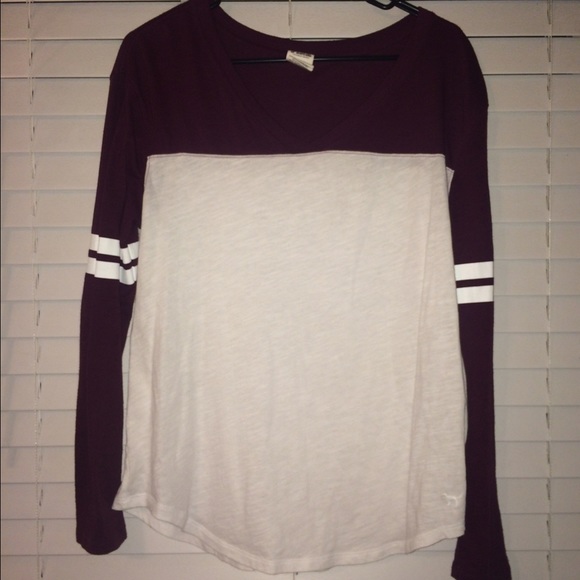 PINK Maroon Long Sleeve
