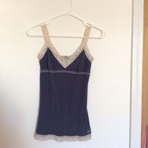 Blue hollister tank top