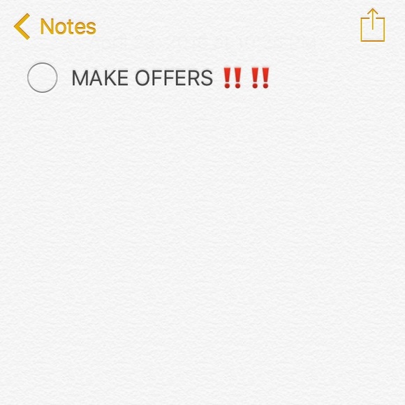 Make offers ‼️