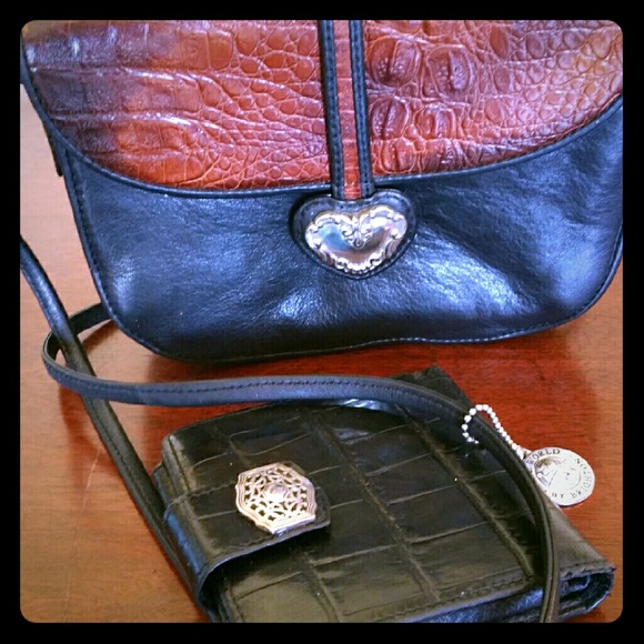 Small crossbody and matching wallet