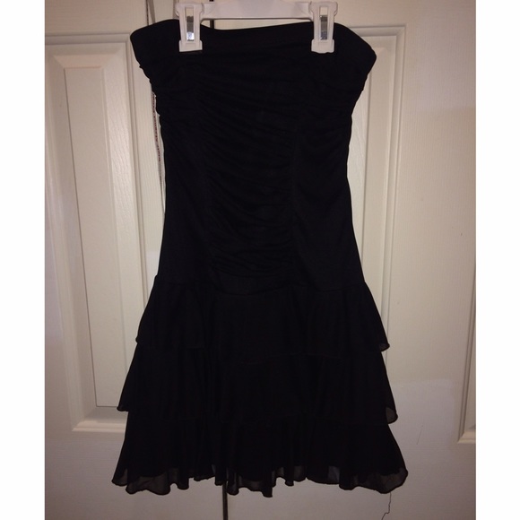Black Strapless Dress
