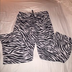 Zebra lounge wear pants