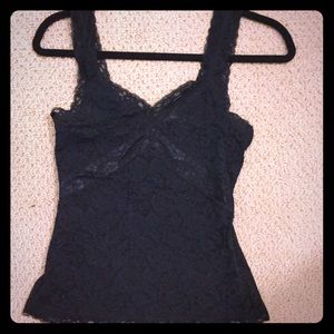 Black lace camisole