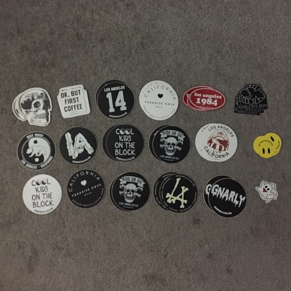 50 + 38 assorted brandy stickers