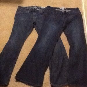 2 pair of jeans by Gap