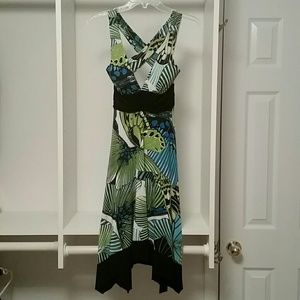 🎟️(Negotiable) Tropical Floral Print Summer Dress