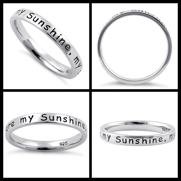 You are my sunshine .925 Silver Ring. Price firm. - Picture 2 of 3