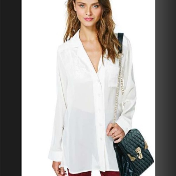 Nasty Gal Cloud Grazer Blouse