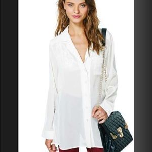 Nasty Gal Cloud Grazer Blouse