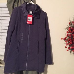 Long quilted north face jacket