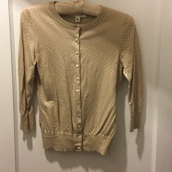 Adorable Banana Republic polka dot cardigan