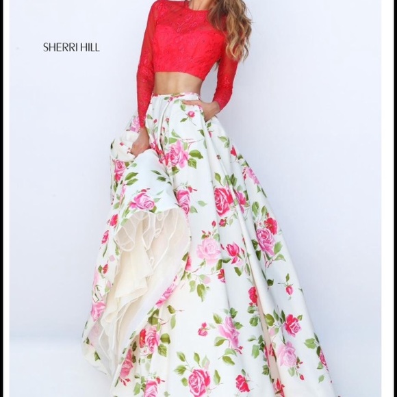 Looking for any floral Sherri hill dresses
