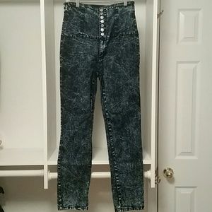 🎟️(Negotiable) High Waist-Dark Denim Jeans