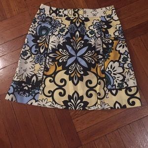 Zara Basic floral A-line Skirt