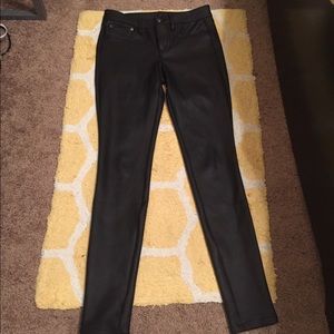Express leather leggings