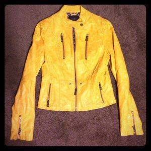 Mustard Yellow leather jacket!!