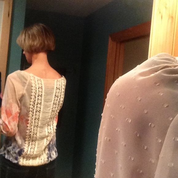 SOLD!! Maurices Crochet Back Top - Picture 2 of 4