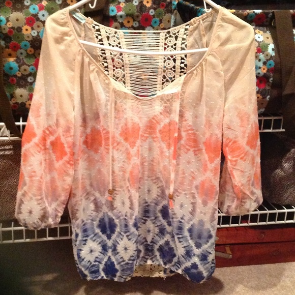 SOLD!! Maurices Crochet Back Top - Picture 3 of 4