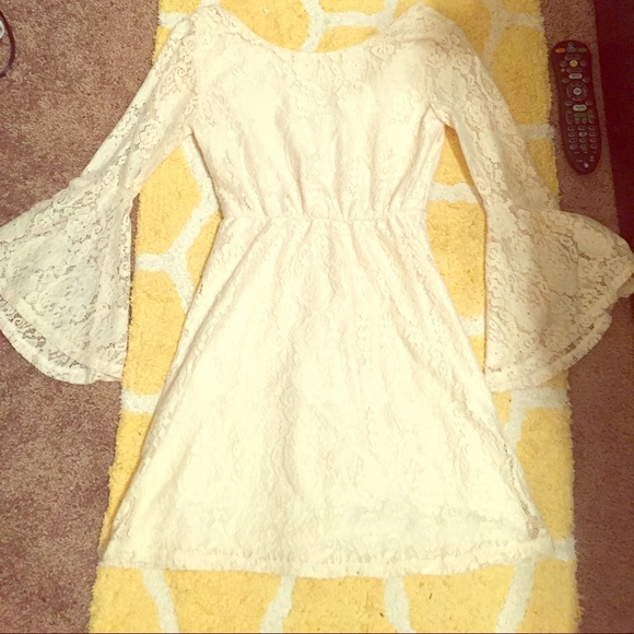 White boho dress