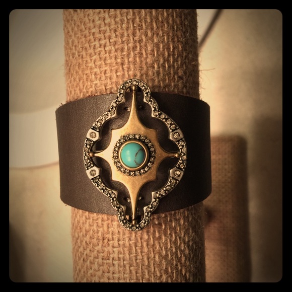 Lucky Brand Boho Leather Cuff