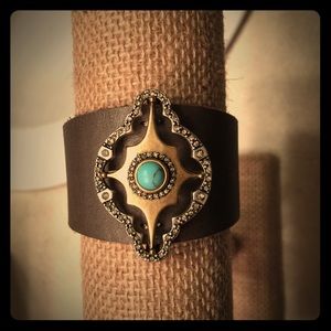 Lucky Brand Boho Leather Cuff