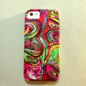 Colorful swirl name brand Casemate iPhone 5 case