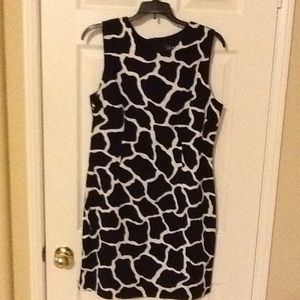 Vintage Black&White lined dress-Laundry by Shelli