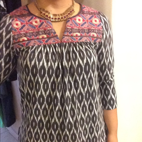 Anthropologie print top