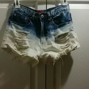 Ombre High waisted shorts