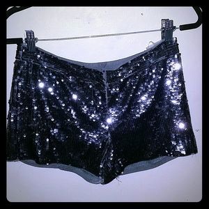 Nwt Sequin dark lilac gorgeous shorts size small