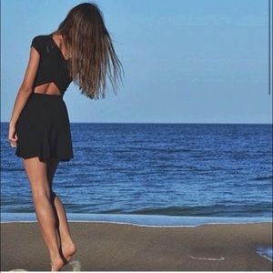 Black brandy Melville dress with super cute cutout