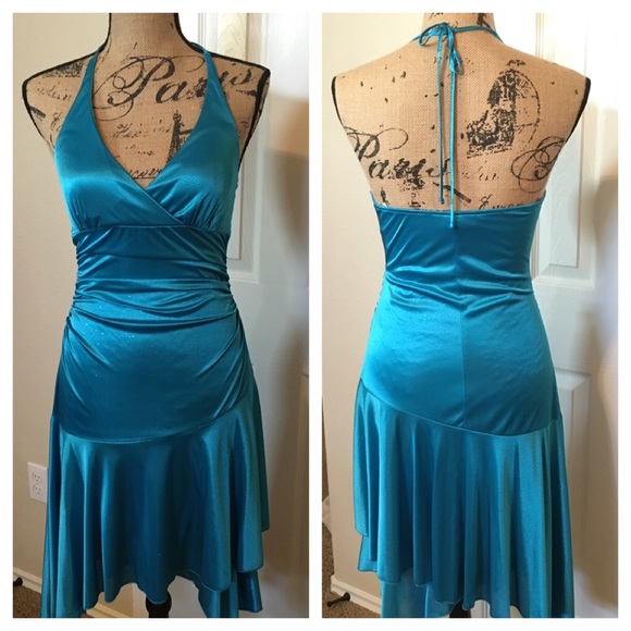 Sparkly Sky Blue Party Dress⭐️LIKE NEW! - Picture 1 of 3