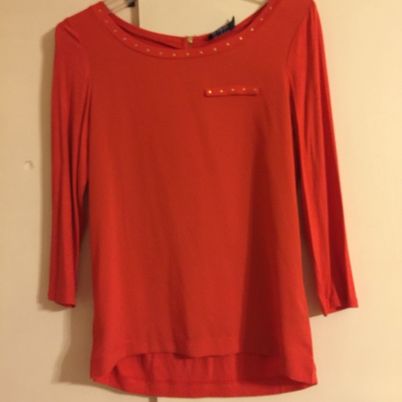 Orange blouse from The Limited