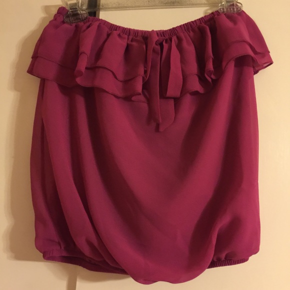 Strapless blouse