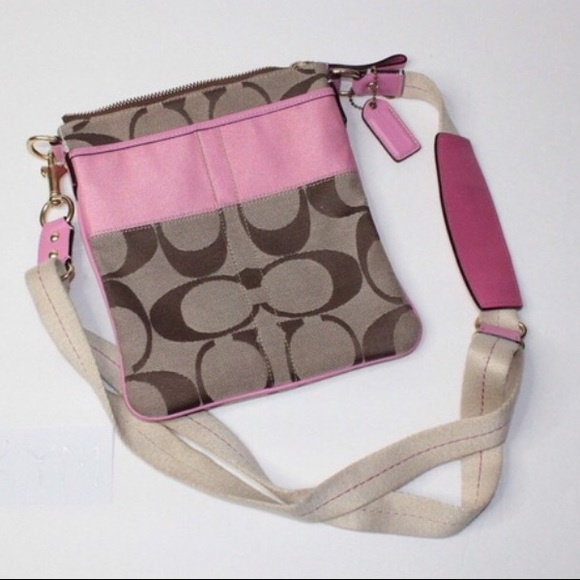 Bundle 3 Coach Signature Items Heritage Tote Bags - Picture 2 of 8