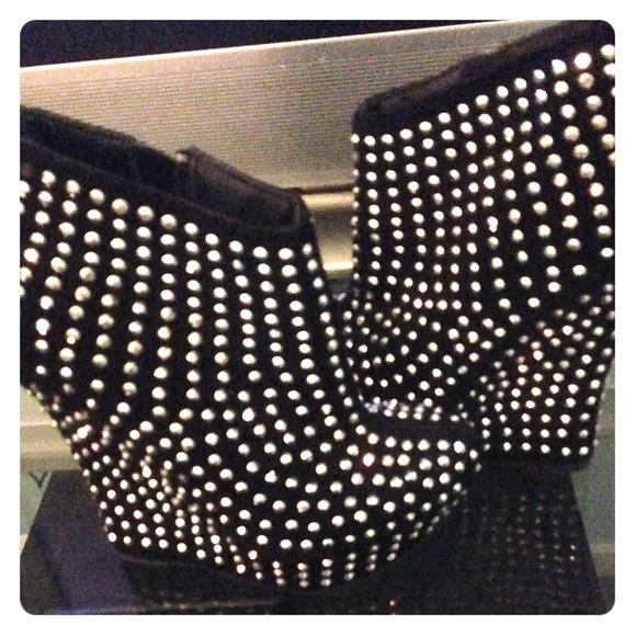 Rhinestone pumps