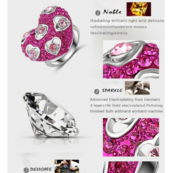 Beautiful Authentic Swarski Crystal Ring🎀 - Picture 4 of 4