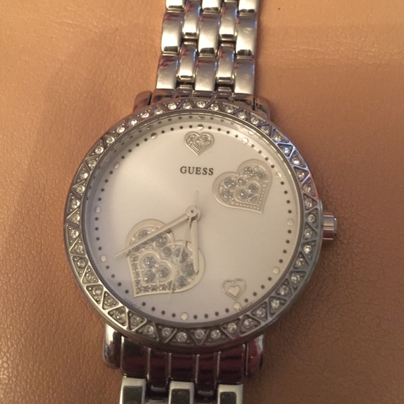 Guess watch with hearts