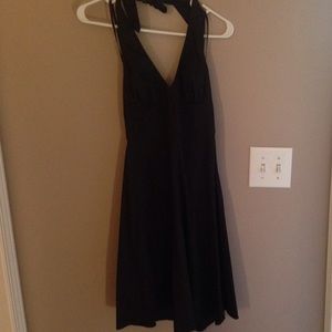 Black halter dress