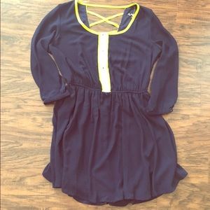 NWOT criss cross back empire dress