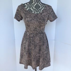 Forever 21 Cheetah Print Dress with cross back