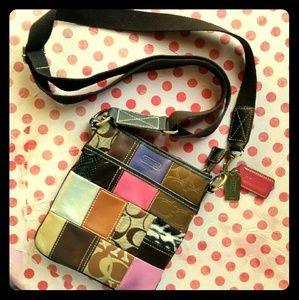 Authentic Coach patchwork crossbody