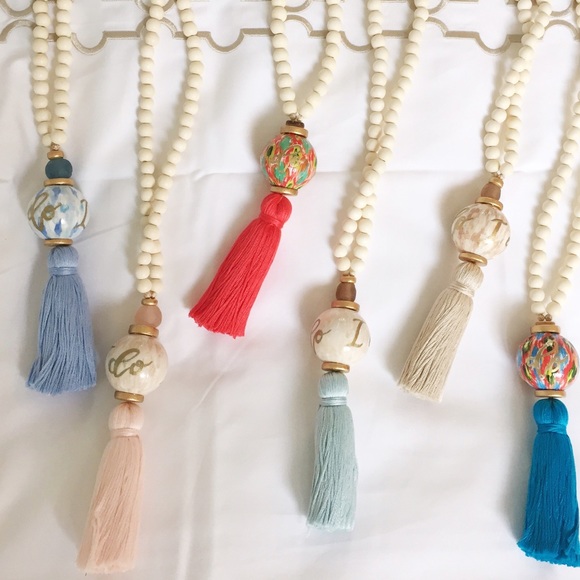 " I Do" necklace with tassel